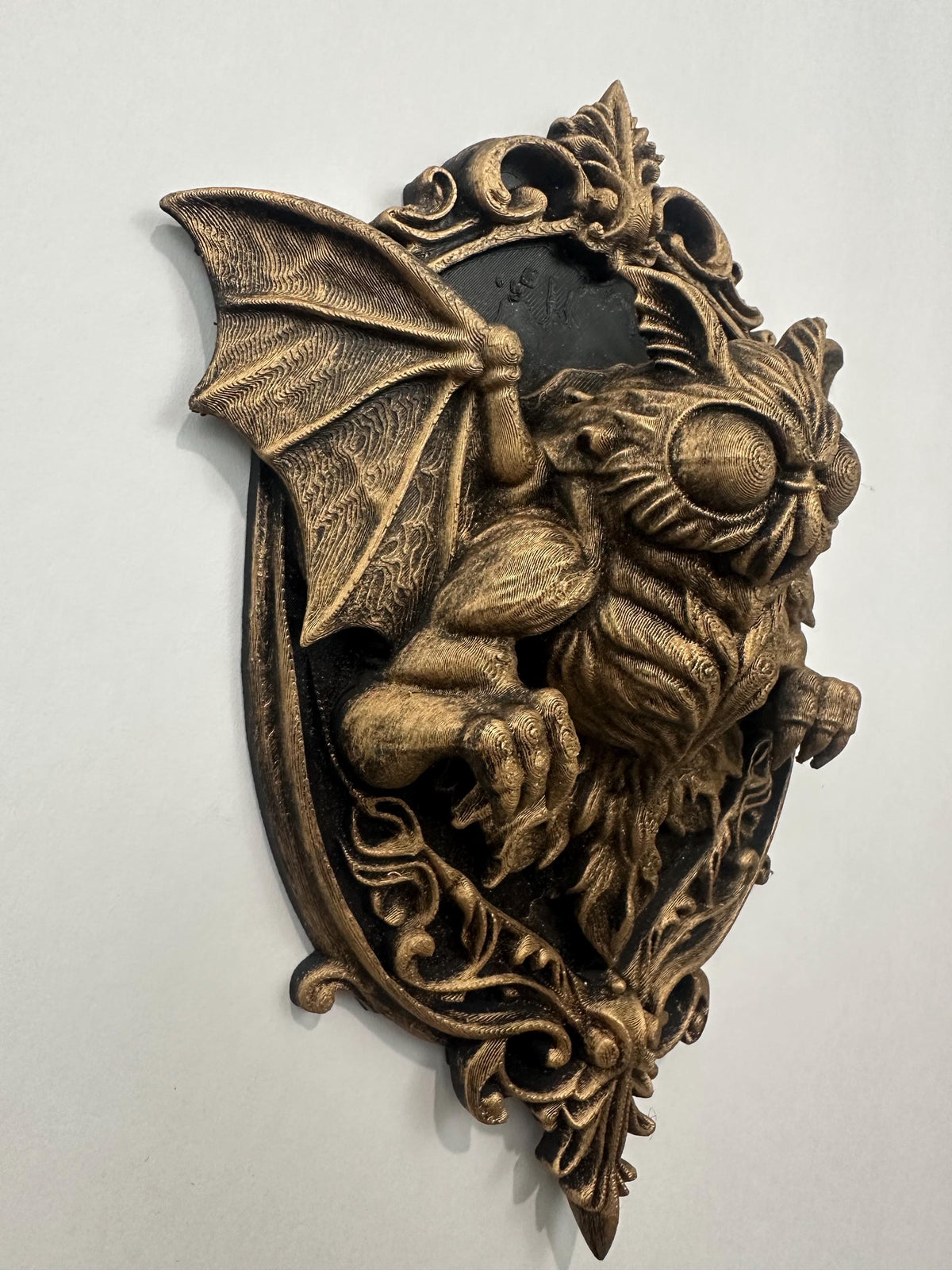 Gothic Mothman Wall Plaque