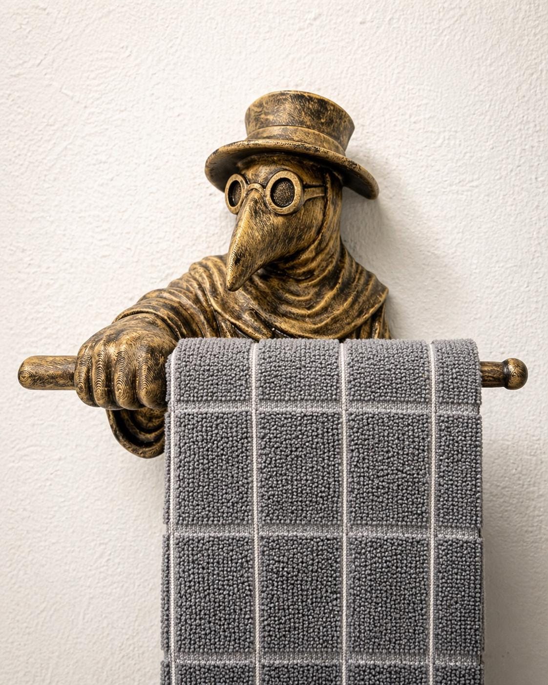 Plague Doctor Towel Holder — 9x9x4