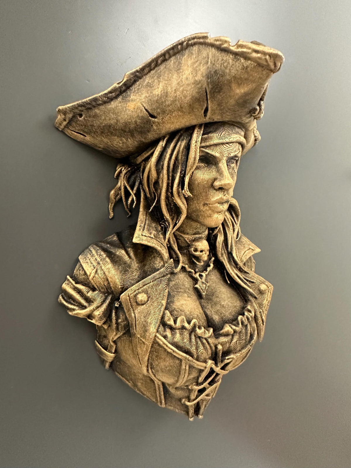 Pirate Queen Wall Sculpture