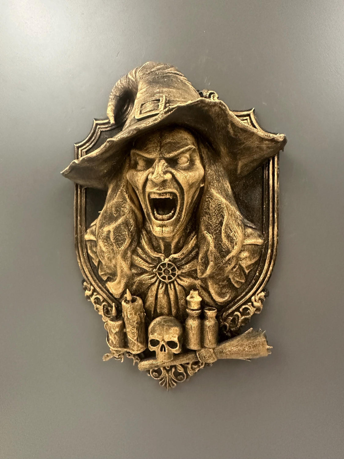 Witch Wall Bust Sculpture