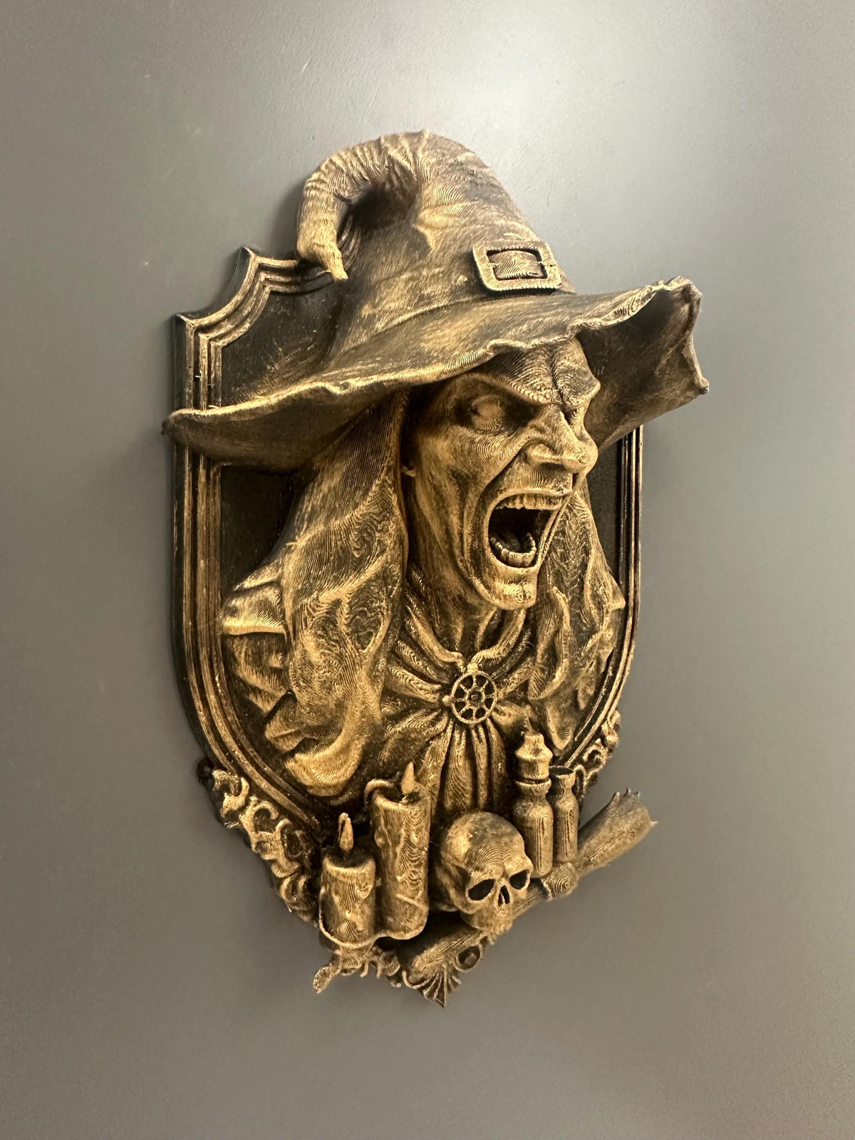 Witch Wall Bust Sculpture