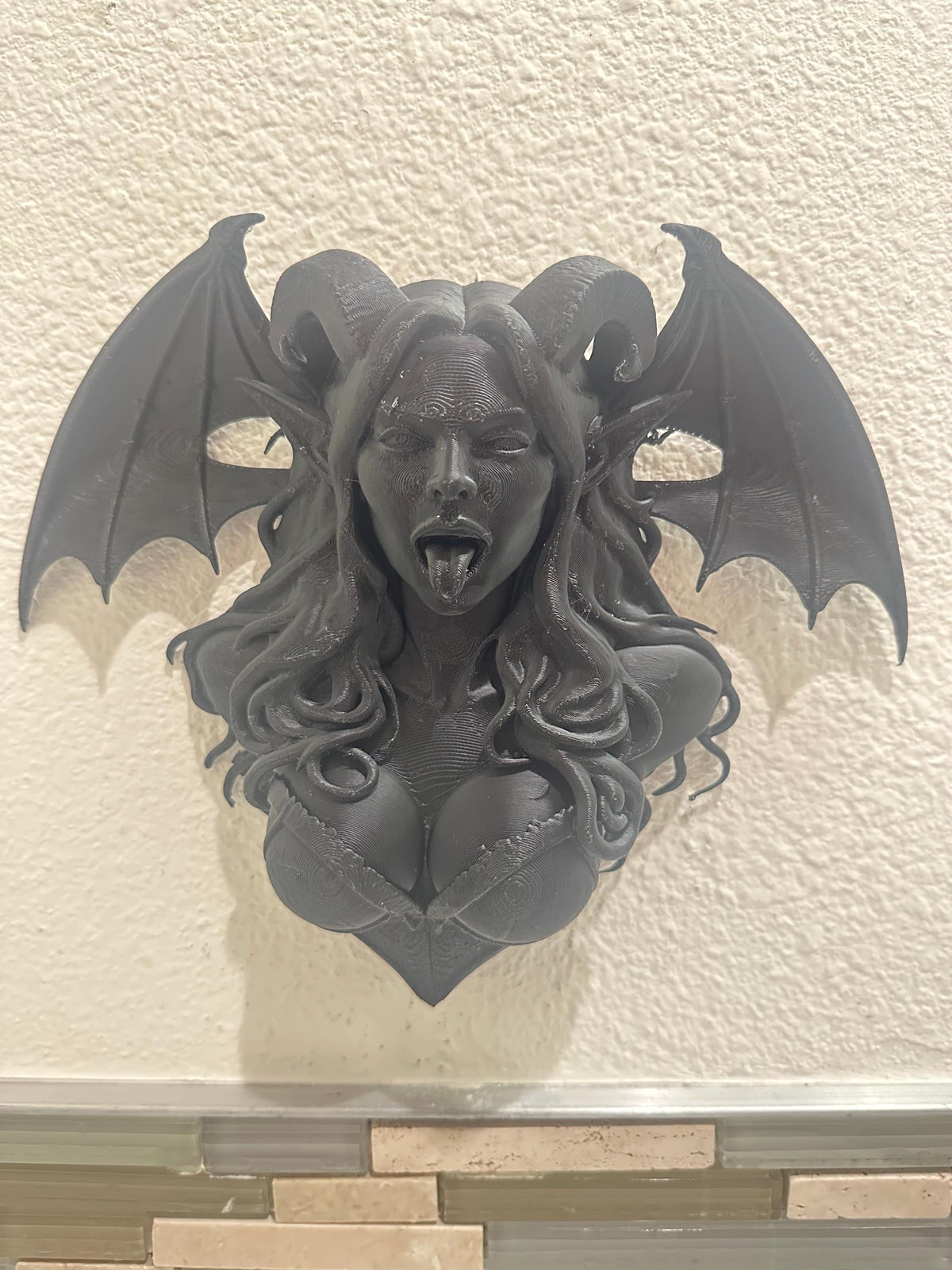 Gothic Succubus Wall Mount Sculpture