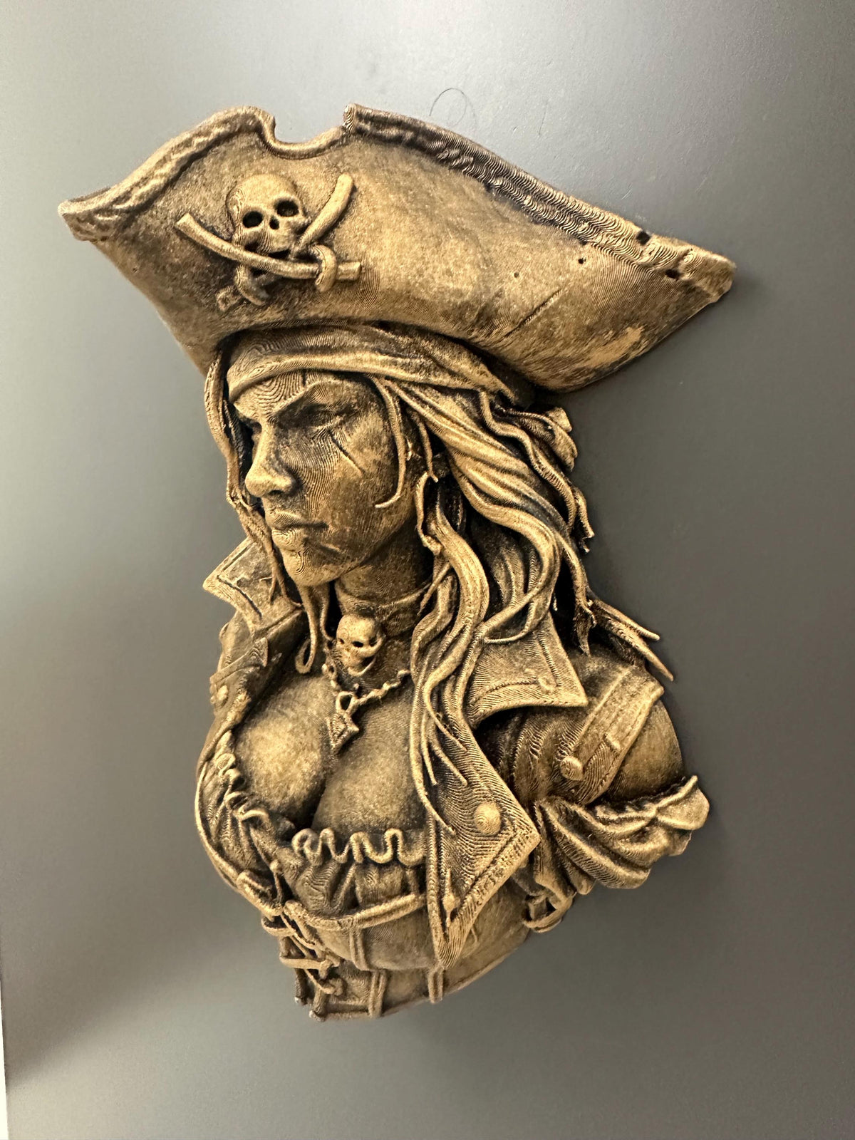 Pirate Queen Wall Sculpture