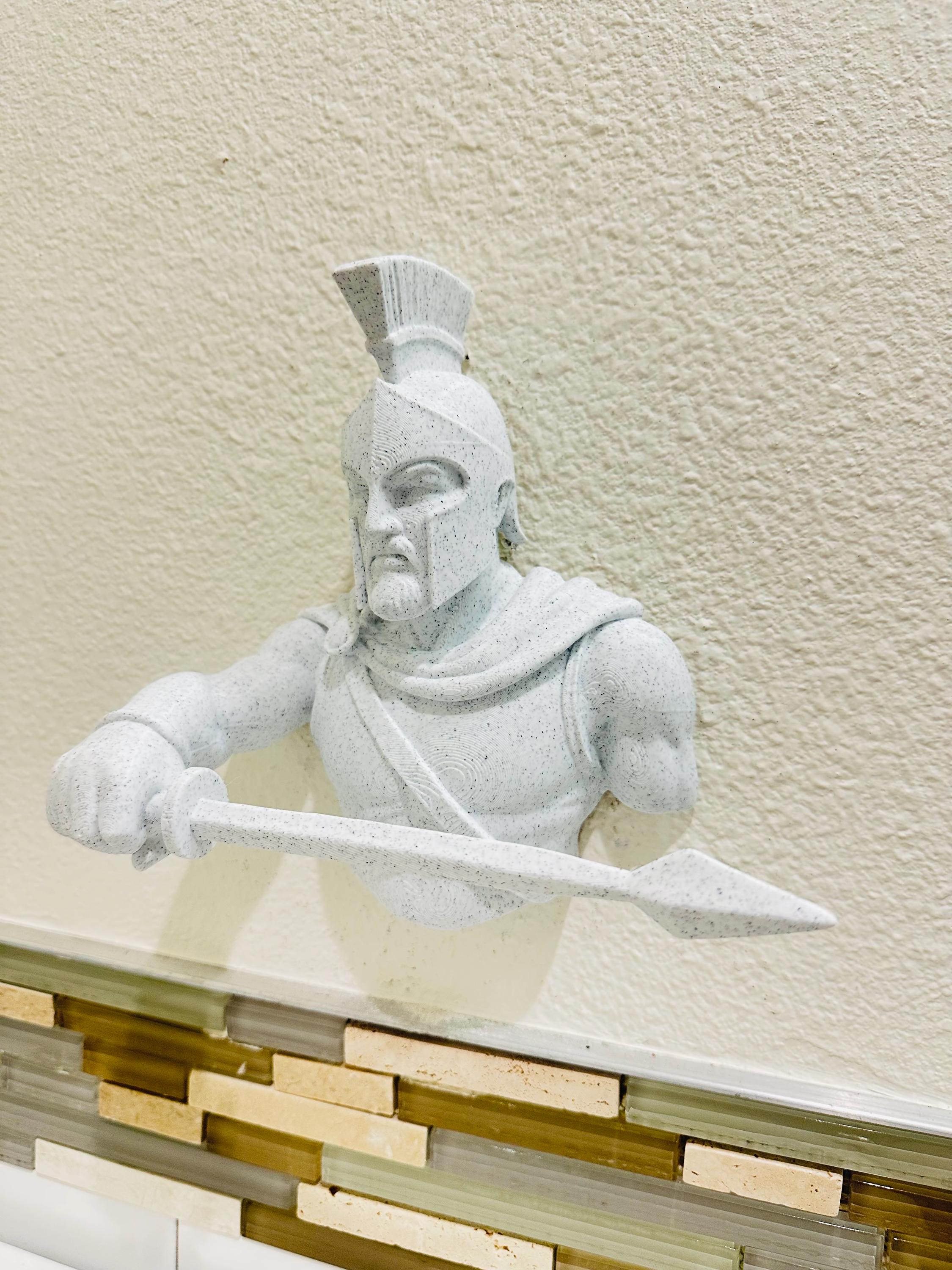 Spartan Hand Towel Holder - Greek Warrior Bathroom Decor - Masculine Gym Decor
