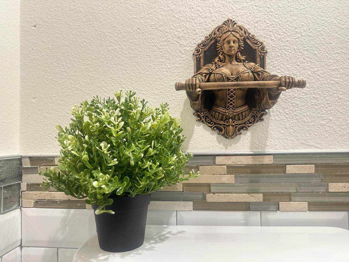 Classical Maiden Goddess Hand Towel Holder