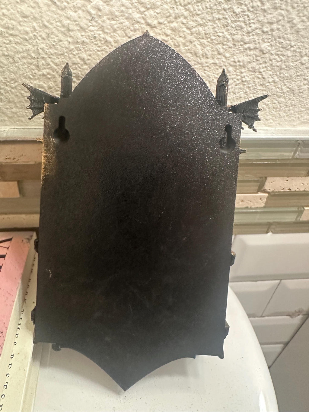 Gothic Cathedral Wall Shelf Skull Decor