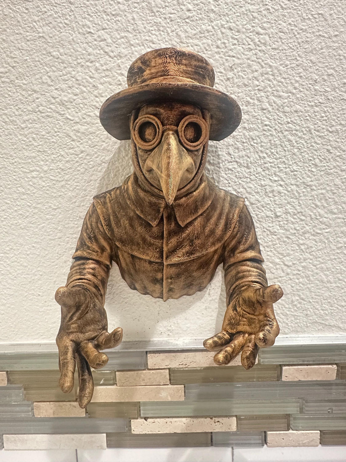 Plague Doctor Key Holder Wall Decor