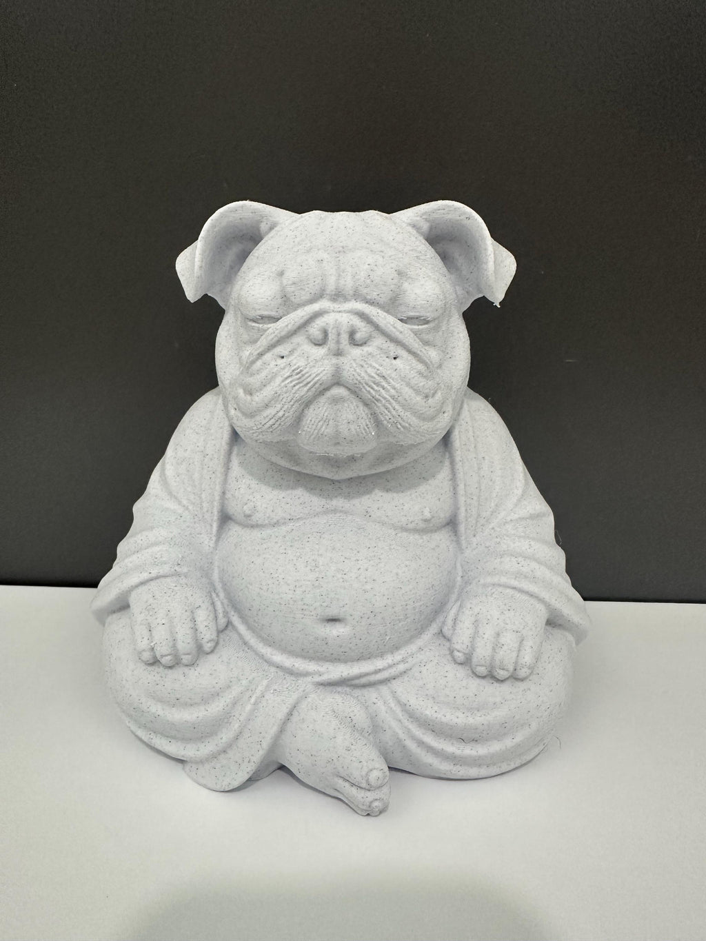 English Bulldog Buddha Statue - Funny Meditation Dog Zen Decor - Bulldog Yoga Figurine - English Bulldog Lover Gift Desk Decor Sculpture 6”