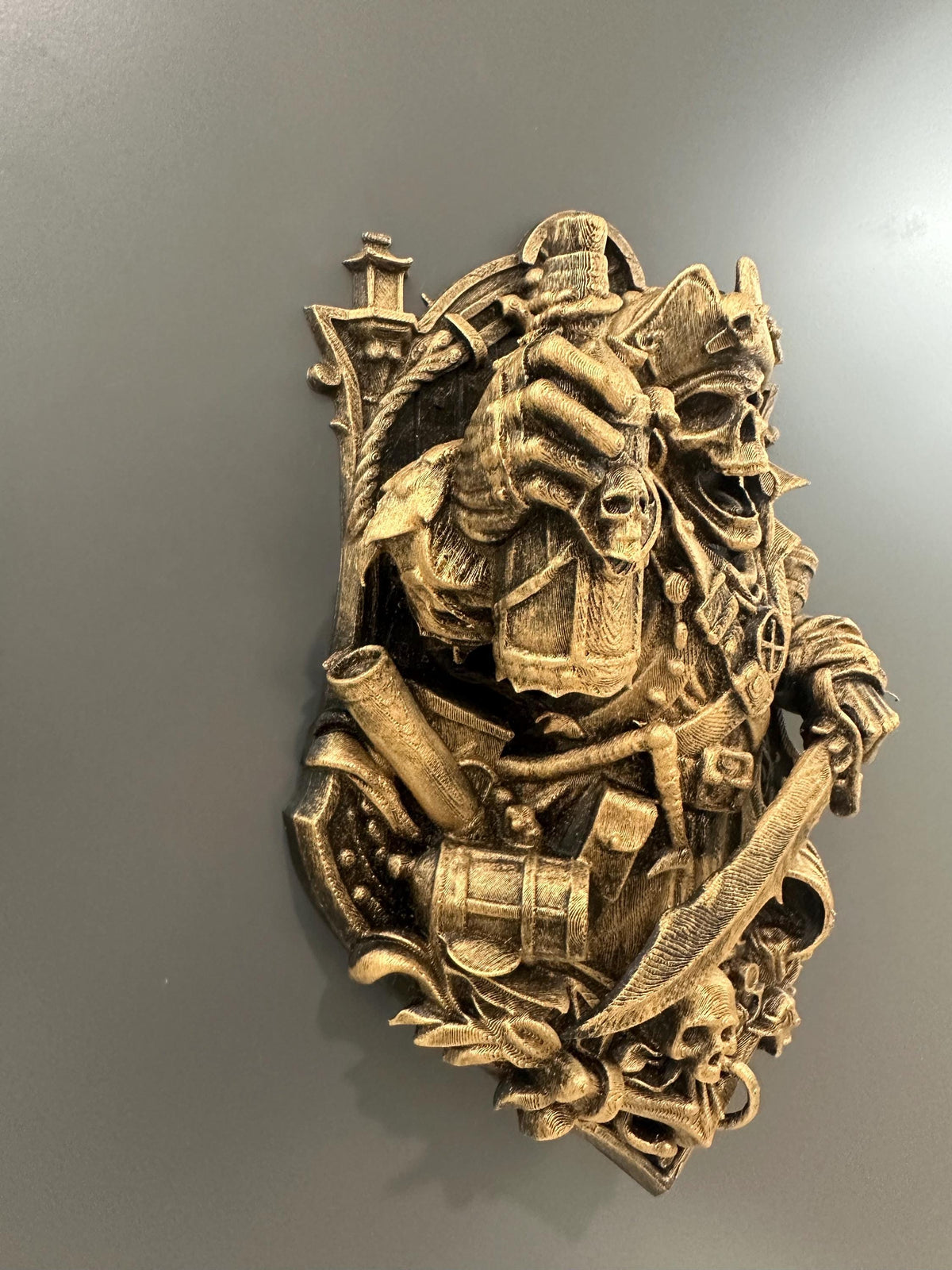 Pirate Skull Wall Plaque