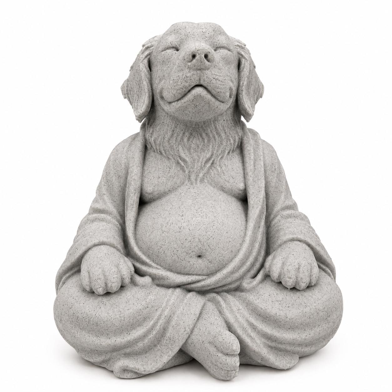 Golden Retriever Buddha Statue - Golden Retriever Zen Dog Decor - Meditation Dog Sculpture - Yoga Gift - Dog Lover Home Decor 6”