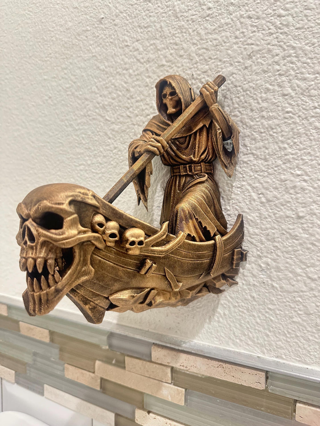 Charon the Ferryman Wall Sculpture