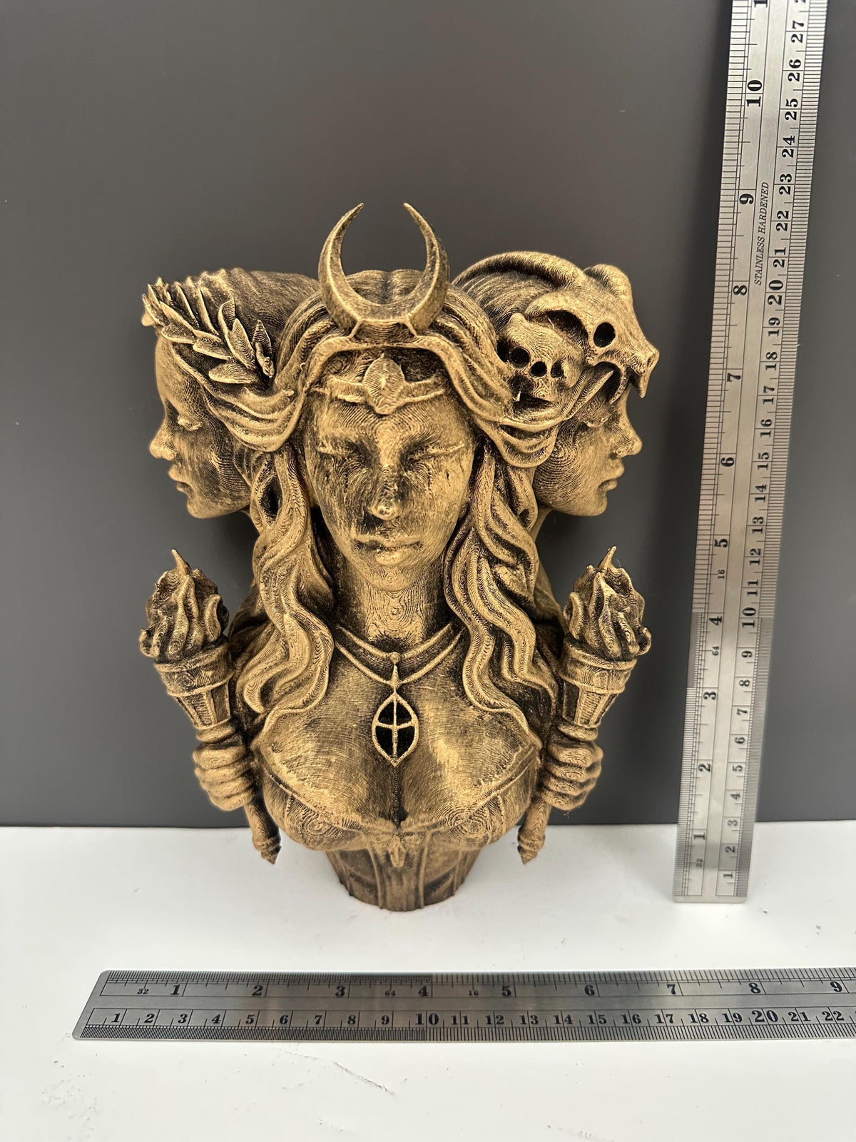 Triple Goddess Hecate Wall Sculpture