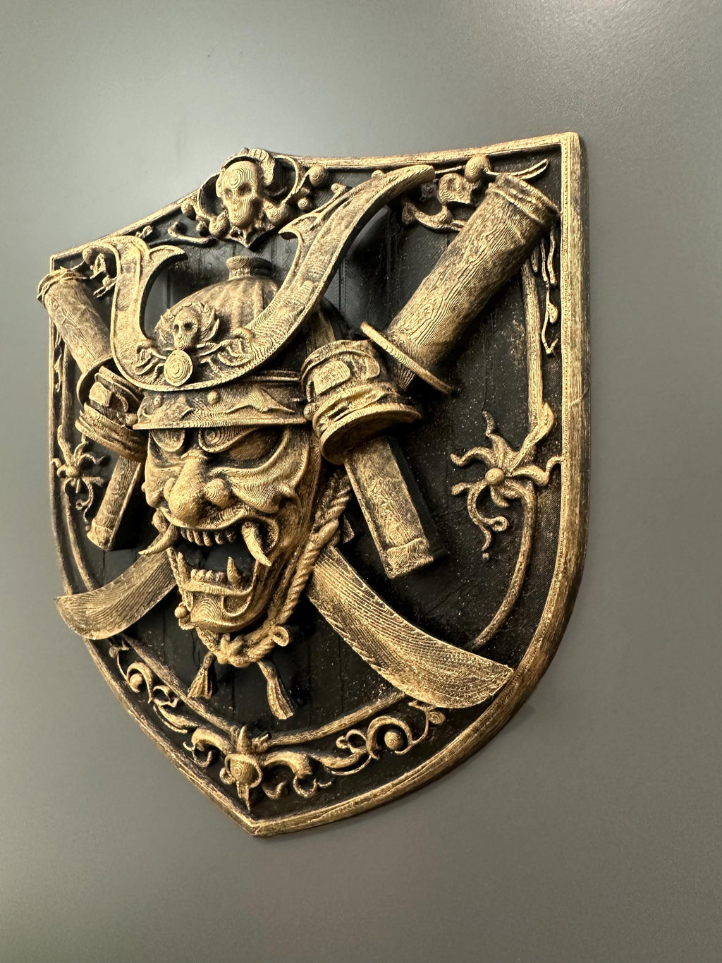 Samurai Wall Decor Mask Shield
