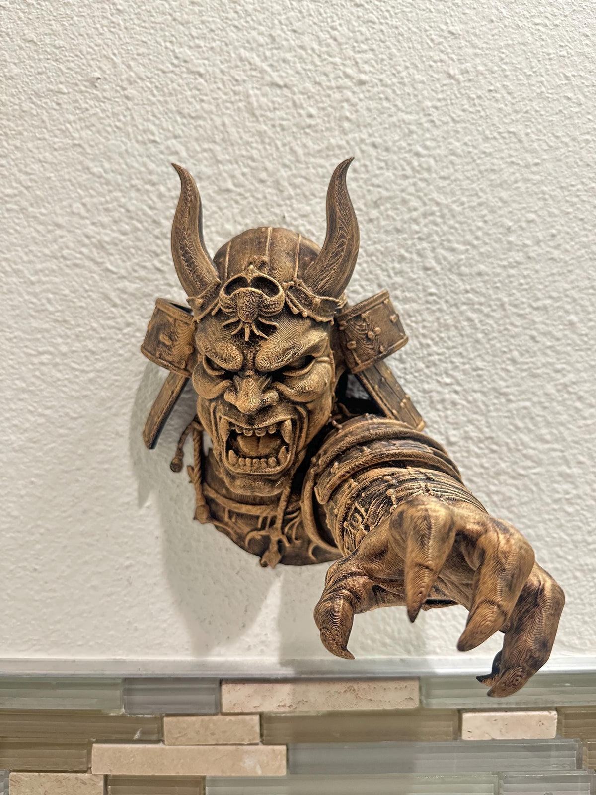 Samurai Oni Demon Wall Mount