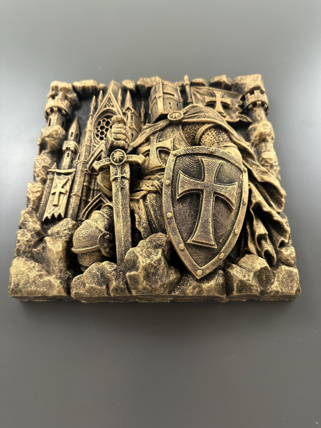 Templar Knight Wall Sculpture