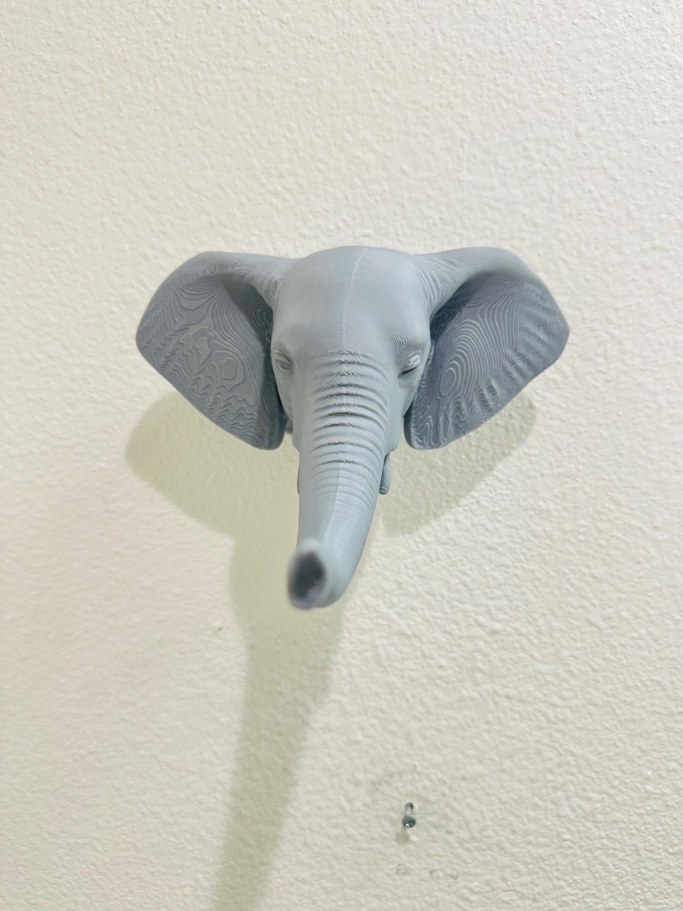 Elephant Trunk Hand Towel Holder - Safari Bathroom Decor - Animal Wall Hook - Elephant Wall Sculpture