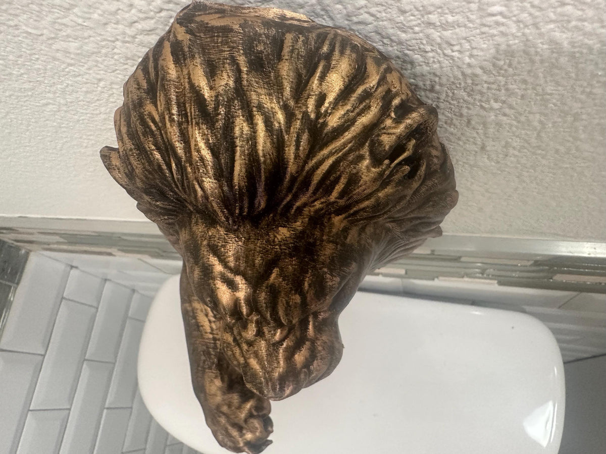 Fierce Lion Head Wall Sculpture — Two Sizes