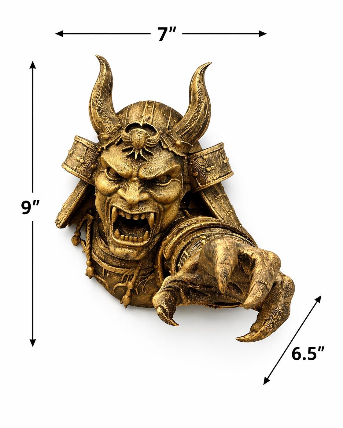 Samurai Oni Demon Wall Mount