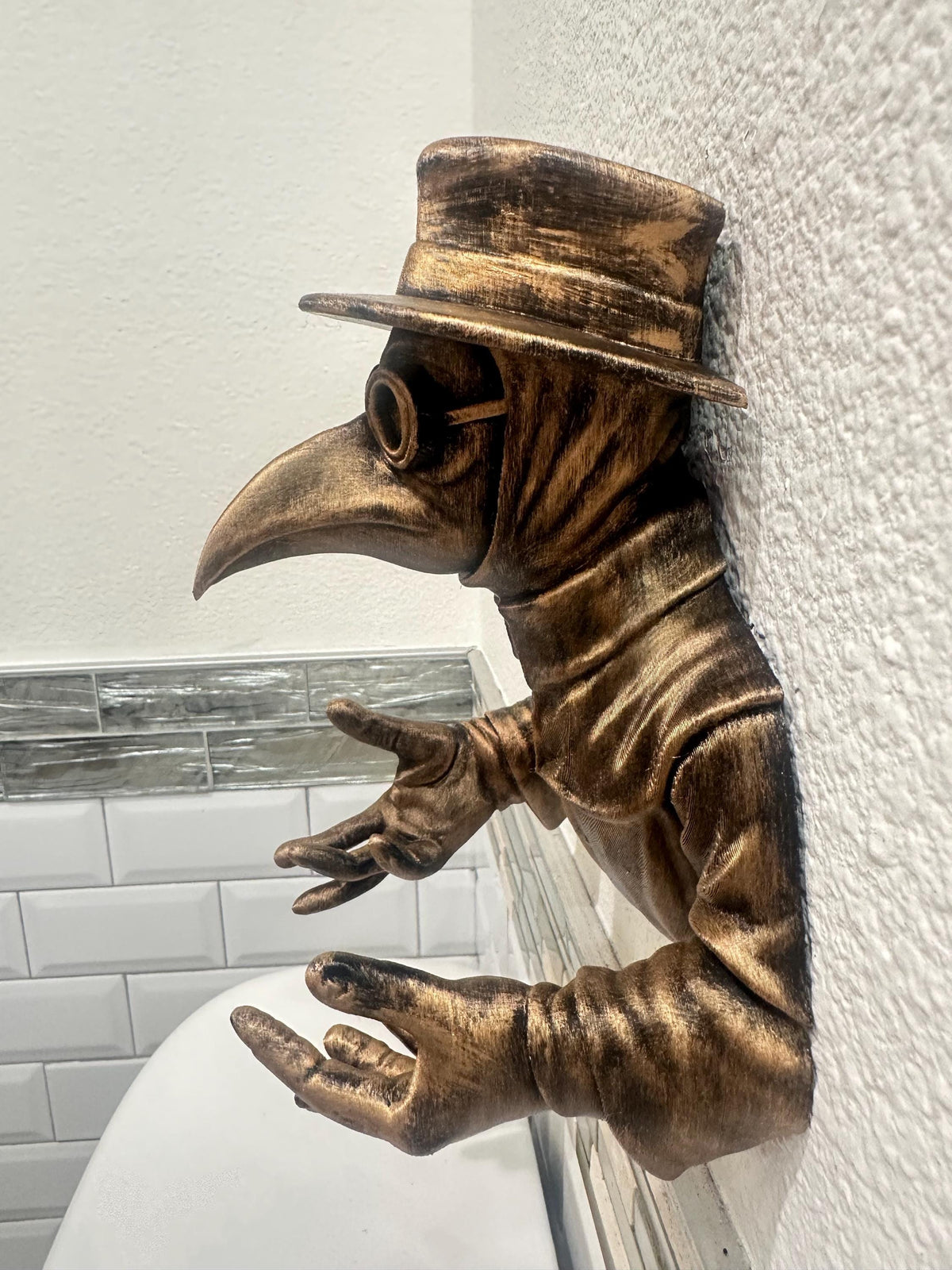 Plague Doctor Key Holder Wall Decor