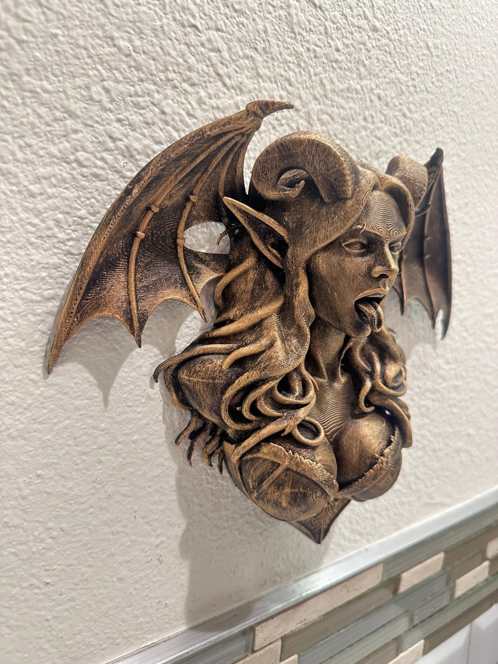 Gothic Succubus Wall Mount Sculpture