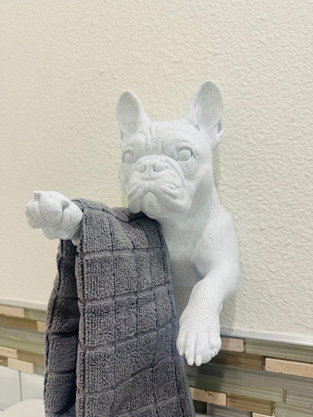 French Bulldog Hand Towel Holder