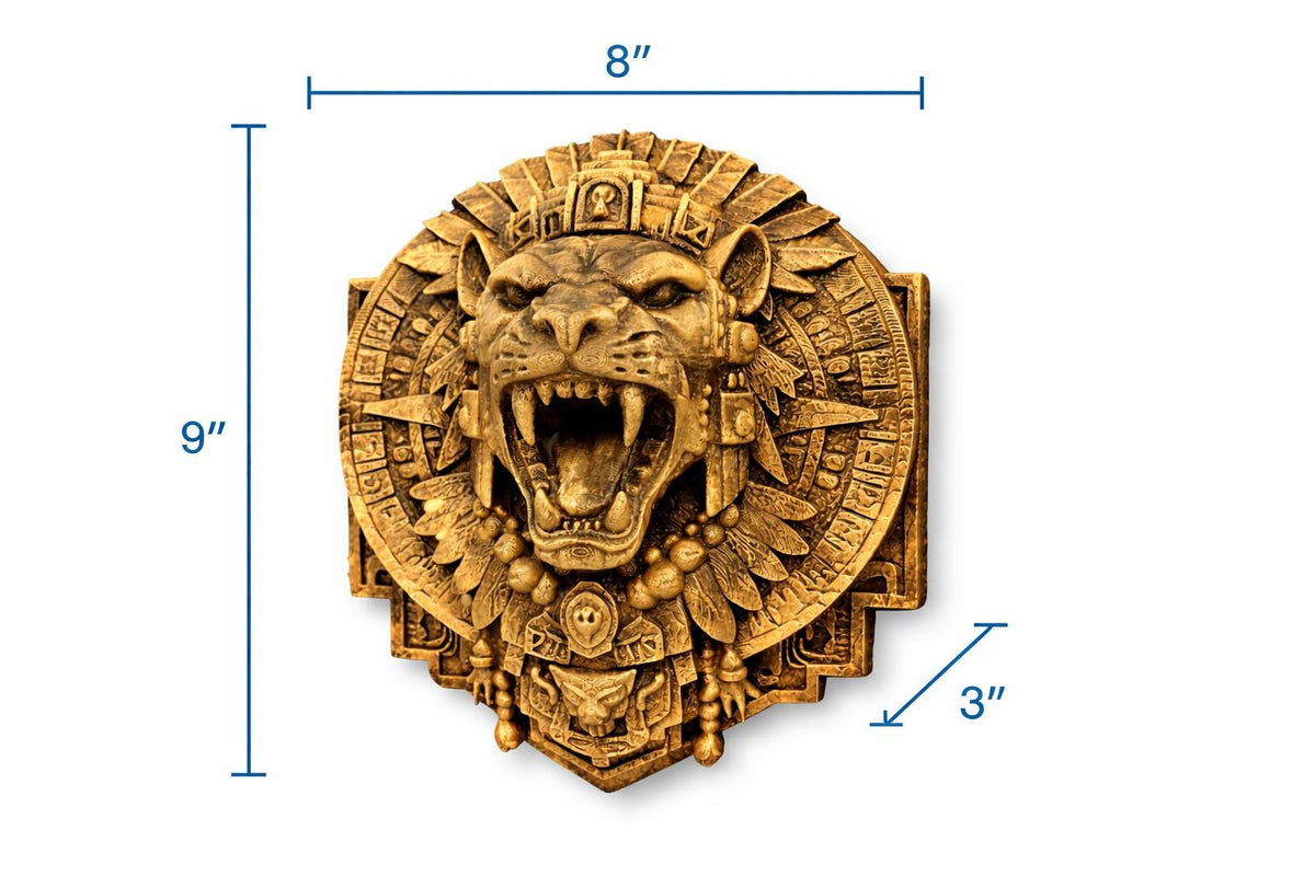 Aztec Jaguar Warrior Wall Mount