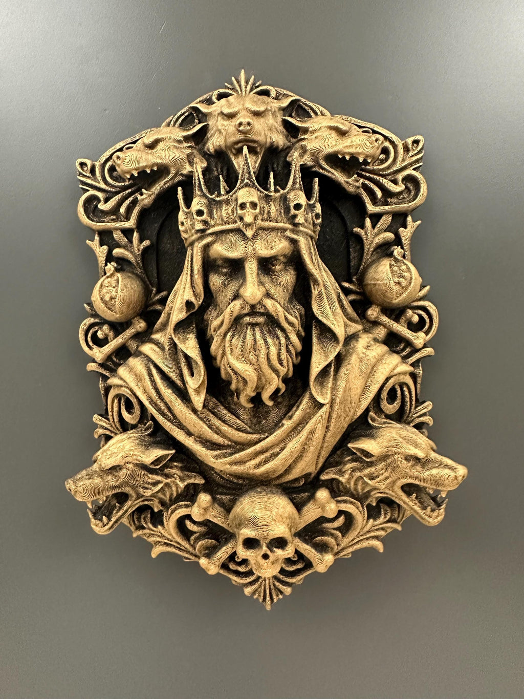 Hades Wall Plaque Greek Mythology Decor
