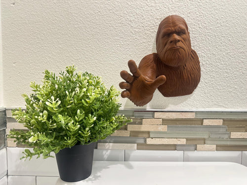 Bigfoot Hand Towel Holder for Bathroom - Sasquatch Wall Decor - Rustic Cabin Hand Towel Holder - Funny Gift for Bigfoot Lovers Lake House